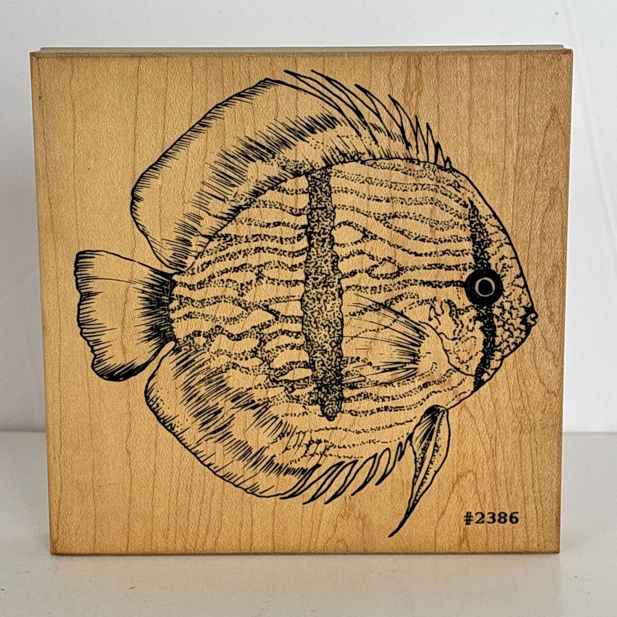 Co-Motion Rubber Stamp Tropical Fish Large Big Nautical Ocean Life Aquarium 2386