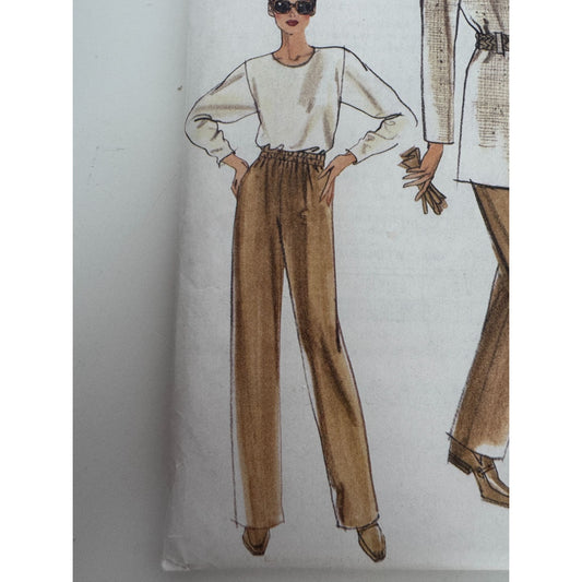 Vogue Sewing Pattern 9898 Misses Jacket Top Pants Work Outfit Size 6 8 10 Uncut
