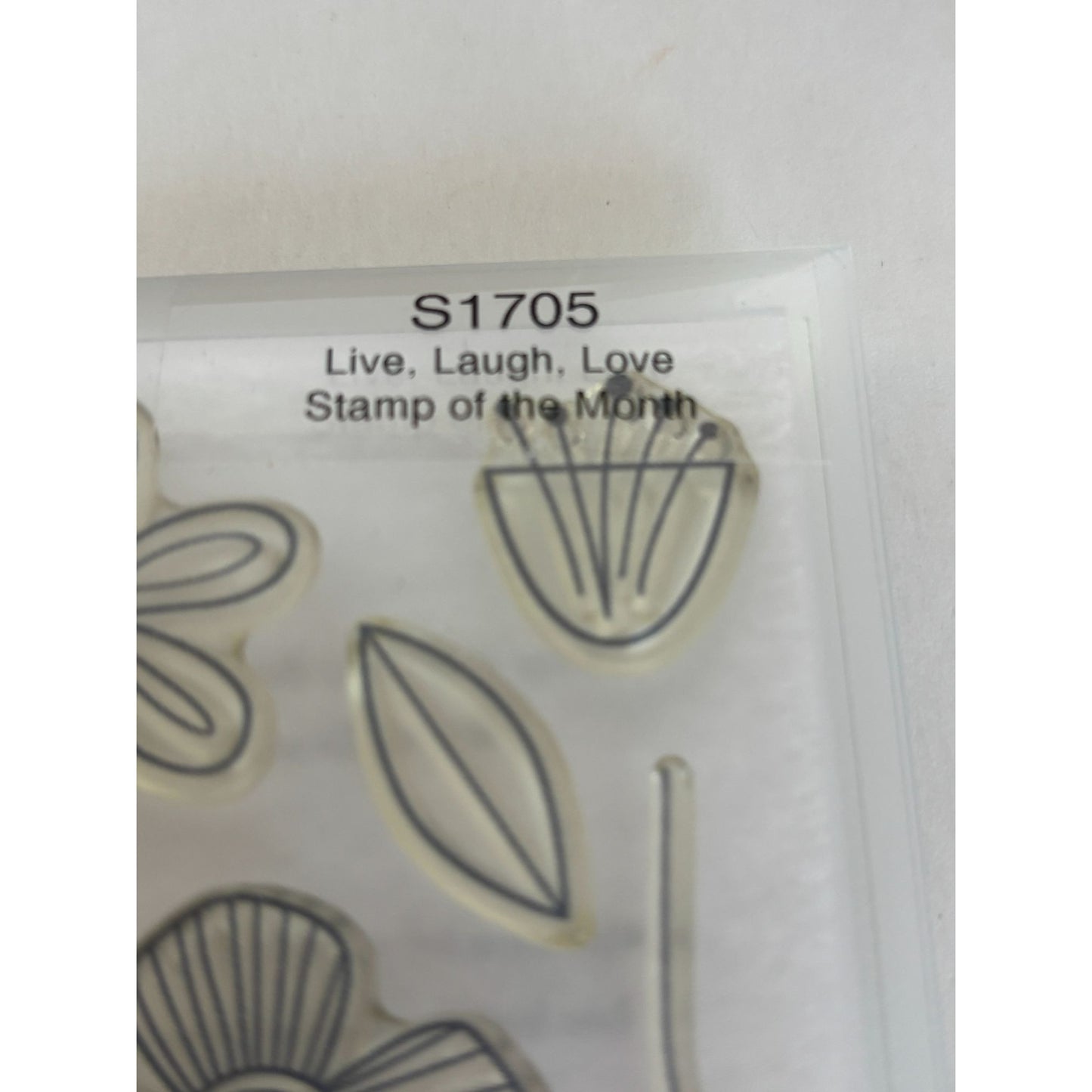 CTMH Acrylic Stamps Set Live Love Laugh Together My Acrylix Stamp of the Month