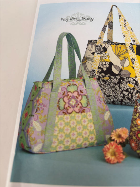 McCalls Fashion Accessories Sewing Pattern M5822 Bags Cotton S M L Kay Whitt UC