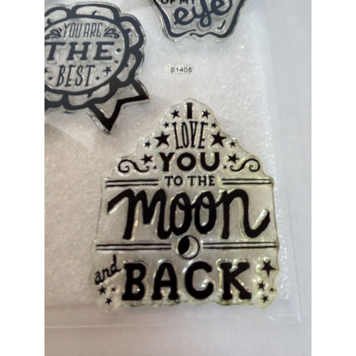 CTMH Acrylic Stamp Set You've Got a Friend in Me Merci Beaucoup Words My Acrylix