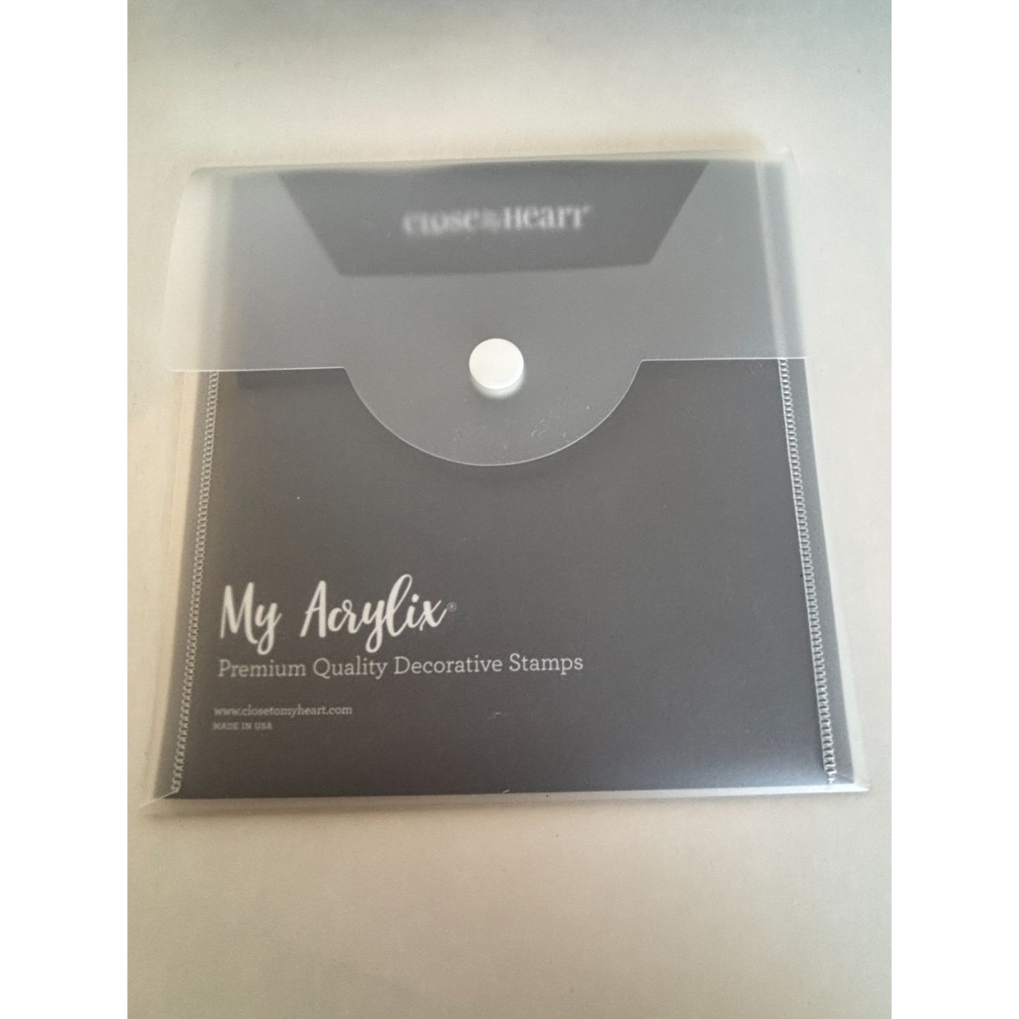 CTMH Acrylic Stamp Set Adore You I Love You Anniversary Card Making Words S1701