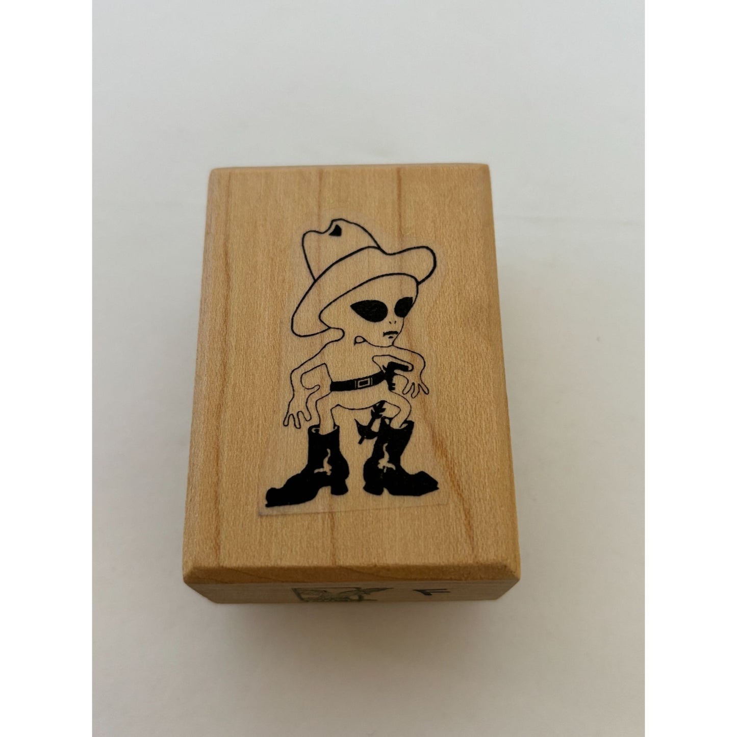 Talon Rubber Stamp Cowboy Alien Halloween Card Making Space Science Fiction