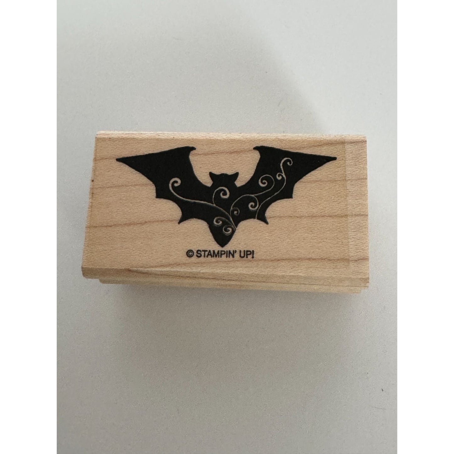 Stampin Up Halloween Rubber Stamps From the Crypt Skull Bat Spider Card Making