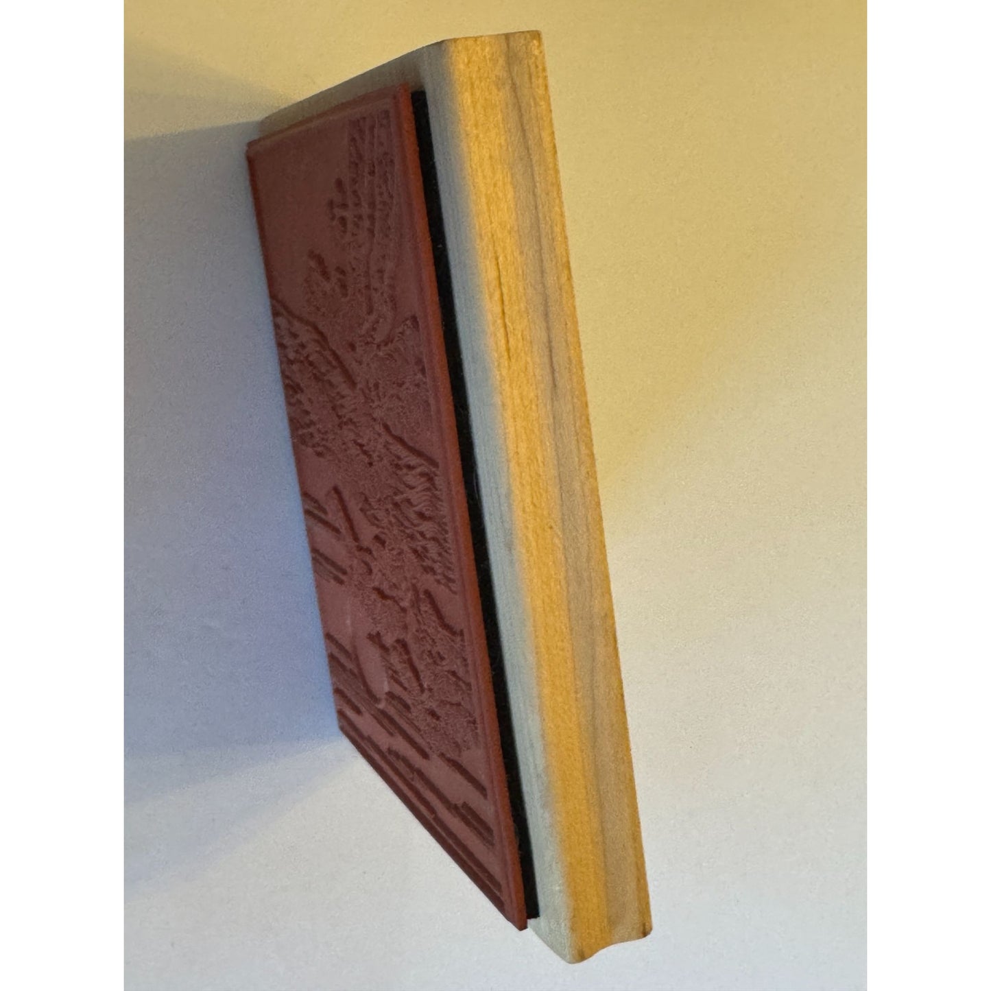 Beeswax Rubber Stamp Japanese Bonsai Tree Asian Sunset Rising Sun Moon Large Big