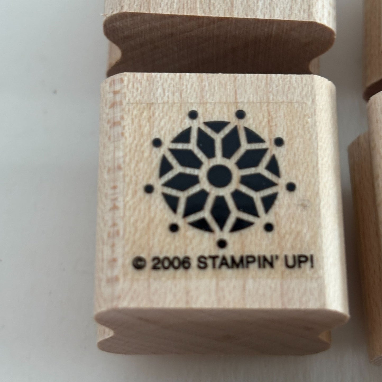 Stampin Up Rubber Stamps Snow Flurries Set of 6 Snowflakes Small Christmas Craft