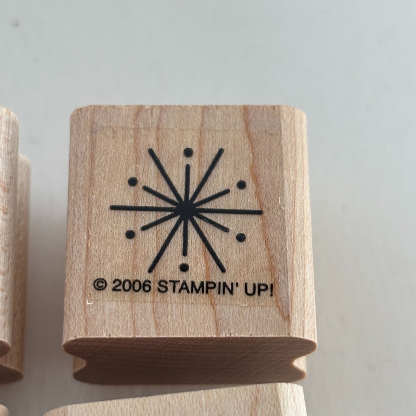 Stampin Up Rubber Stamps Snow Flurries Set of 6 Snowflakes Small Christmas Craft