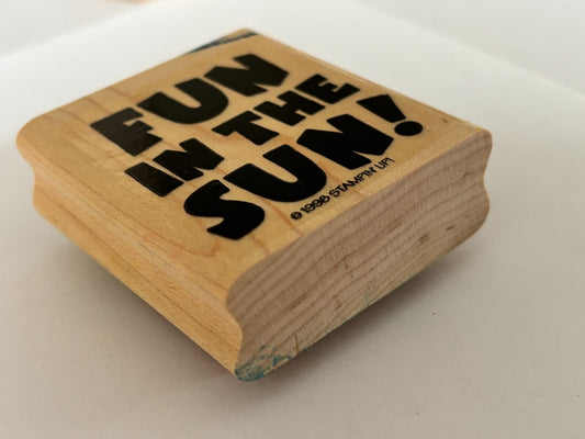 Stampin Up Rubber Stamp Fun In The Sun Beach Vacation Cruise Travel Summer Craft