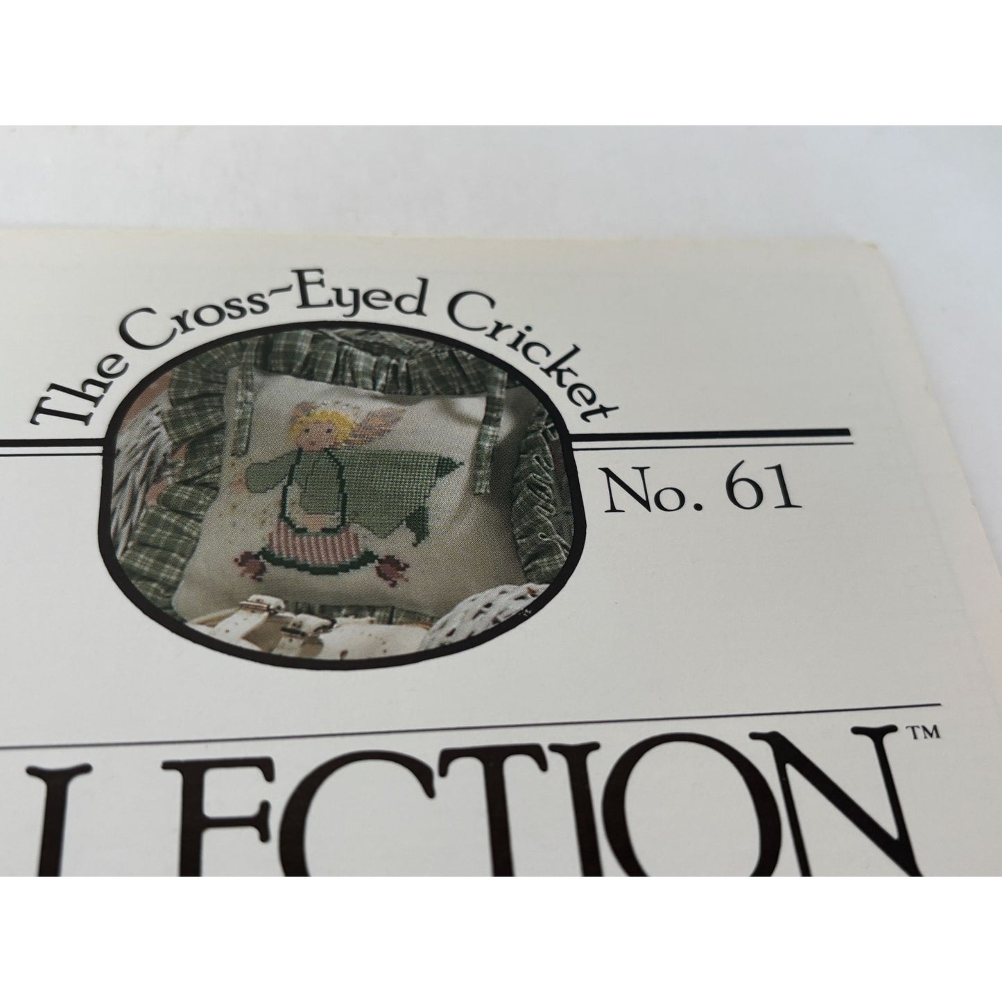 The Cricket Collection Cross Stitch Folk Angels Leprechaun Tooth Fairy Pillow