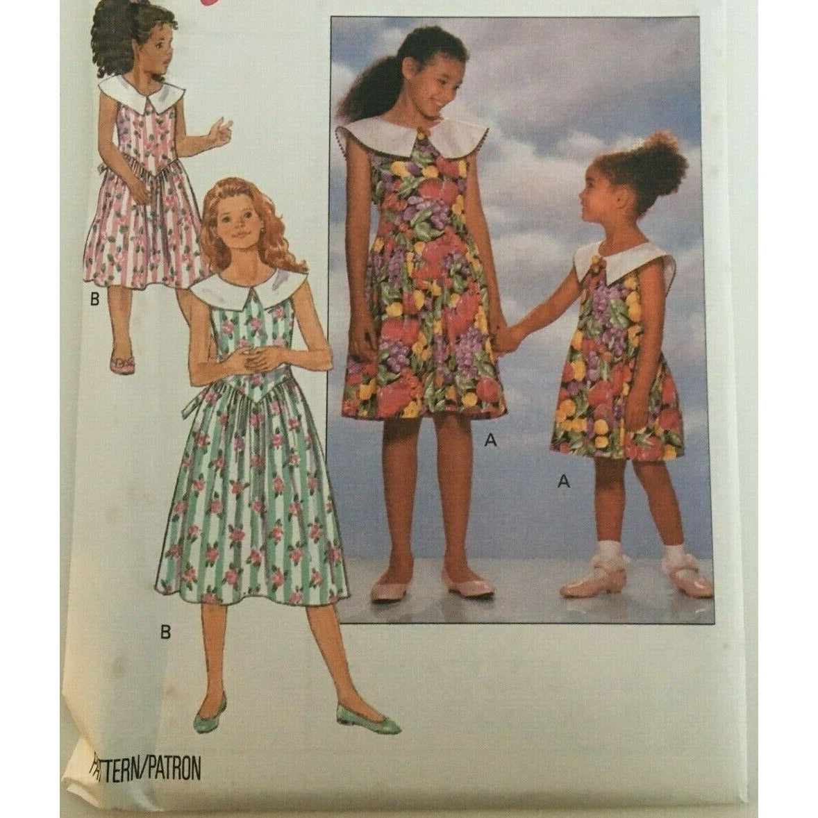 Butterick Sewing Pattern 6090 Girls Dress Sleeveless Spring Summer 7 8 10 Uncut