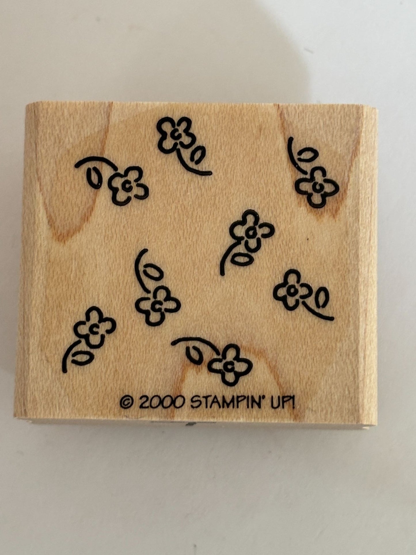 Stampin Up Rubber Stamp Small Flower Background Floral Spring Card Making Craft
