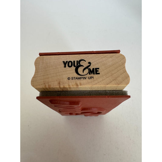 Stampin Up You & Me Rubber Stamps Together Two Hearts Marriage Made in Heaven
