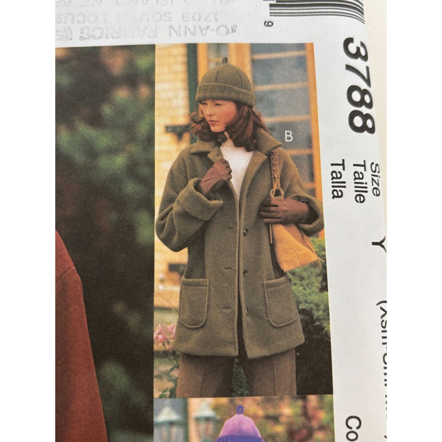 McCalls Sewing Pattern 3788 Winter Fleece Jackets Hats Scarf Misses XS S M 4-14