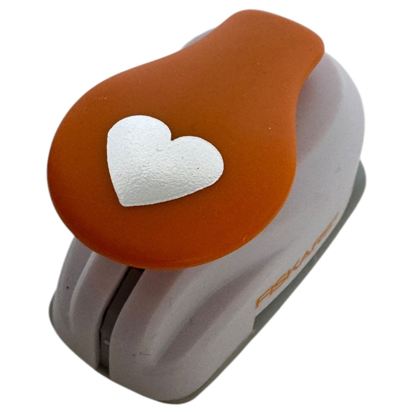 Fiskars Lever Paper Punch Small Heart 1/2 inch Valentines Day Paper Crafting