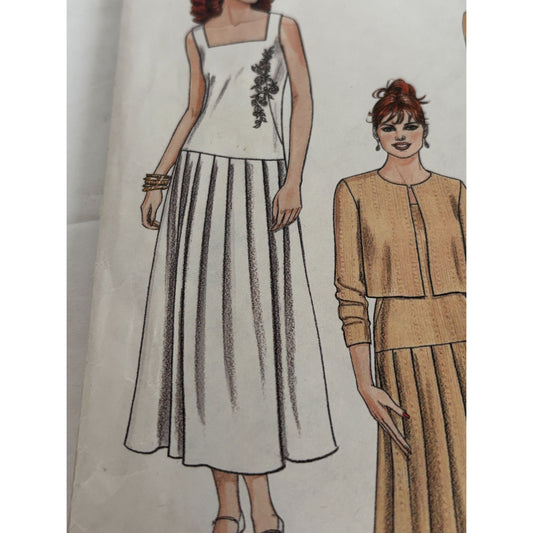 McCalls Sewing Pattern 2268 Dress Jacket Professional Work Size 8 10 12 Uncut