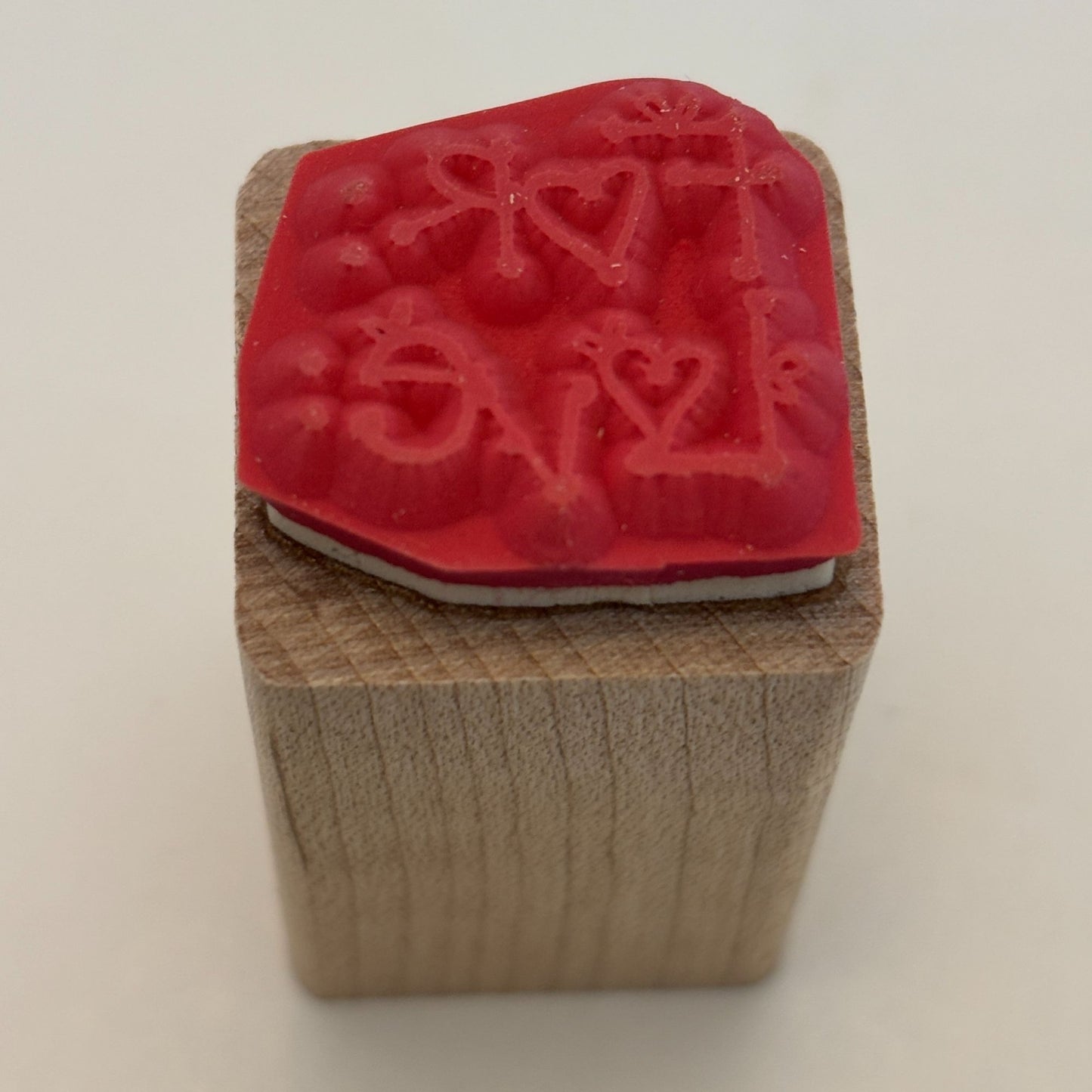 DOTS Rubber Stamp For Love To From Gift Tag Card Making Words Sentiment 1 Inch