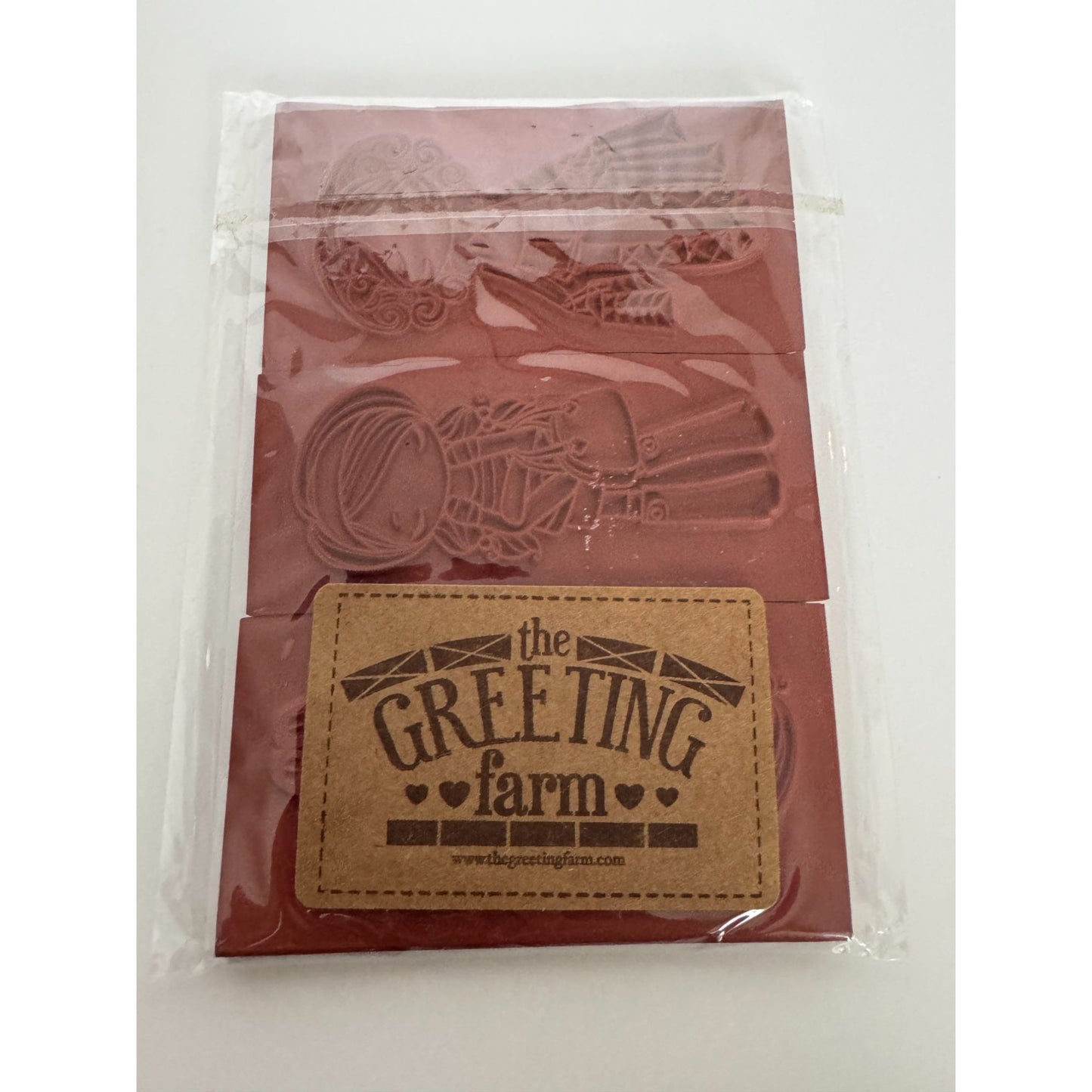 The Greeting Farm Rubber Stamp Set Miss Anya Collection Shopping bags Girl Purse