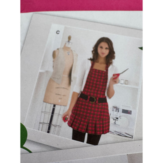 Simplicity Sewing Pattern 2682 Aprons Go Green Recycled Jeans Denim S M L XL UC