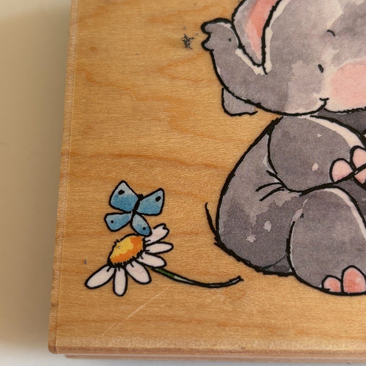 Penny Black Rubber Stamp Embrace Elephant Hug Friendship Card Making Animal Love