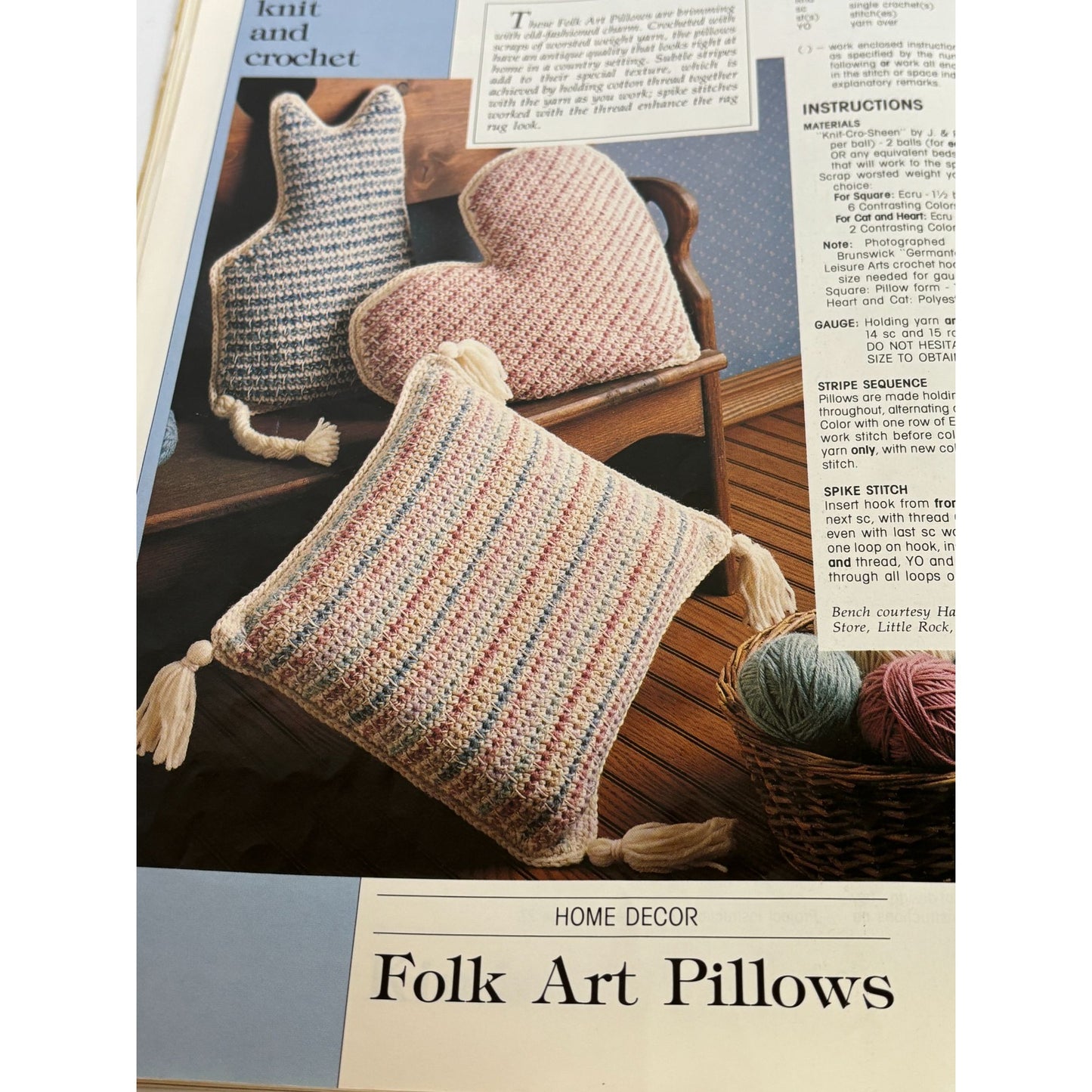 Leisure Arts Magazine June 1988 Goose Sheep Animals Cross Stitch Craft Knitting