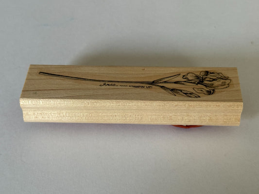 Stampin Up Rubber Stamp Iris Flower Floral Design Crafting Card Making Spring