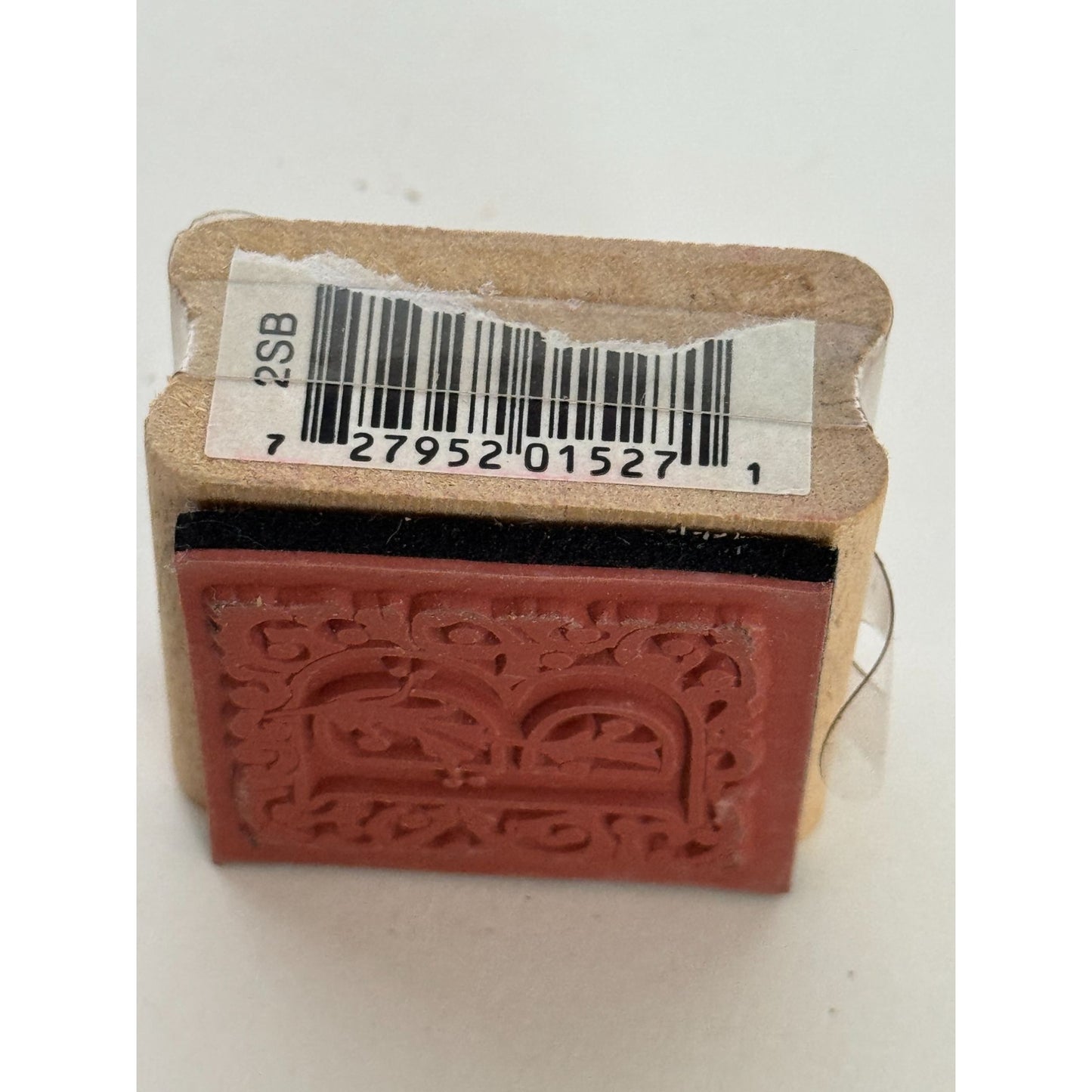 Crafty Rubber Stamp Letter B Monogram Initial Card Making Paper Crafting Square