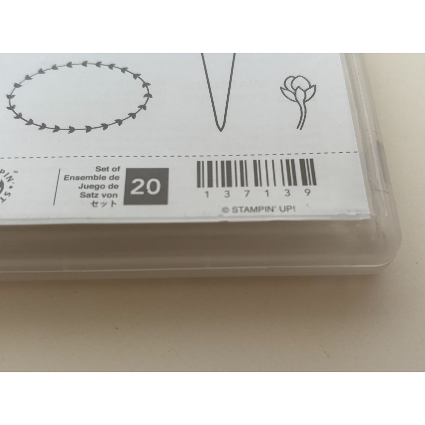 Stampin Up From The Garden Photopolymer Stamps Set Plant Markers Best Buds Pun