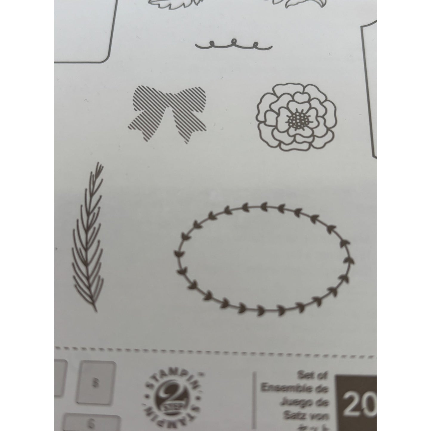Stampin Up From The Garden Photopolymer Stamps Set Plant Markers Best Buds Pun