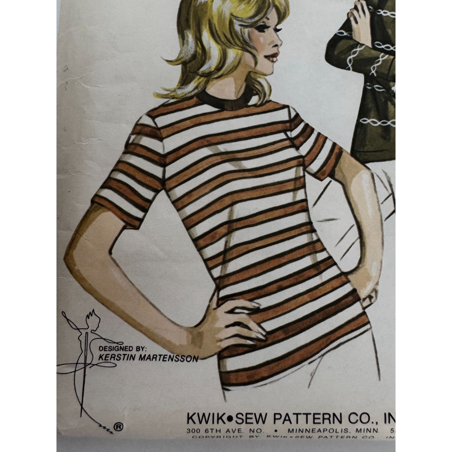 Kwik Sew Sewing Pattern 305 Ladies Crew Neck T-Shirt Top Casual Shirt S-XL Uncut