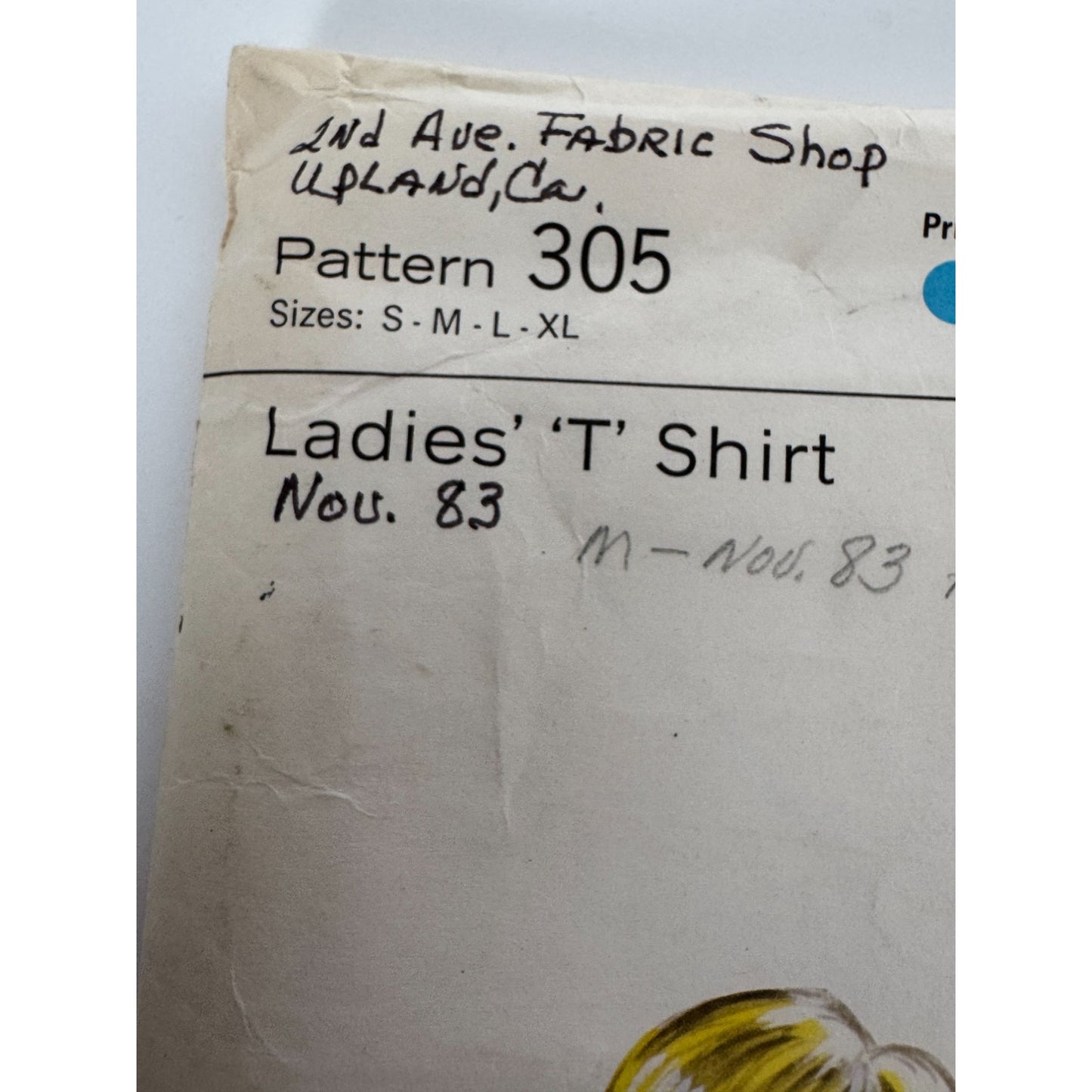 Kwik Sew Sewing Pattern 305 Ladies Crew Neck T-Shirt Top Casual Shirt S-XL Uncut