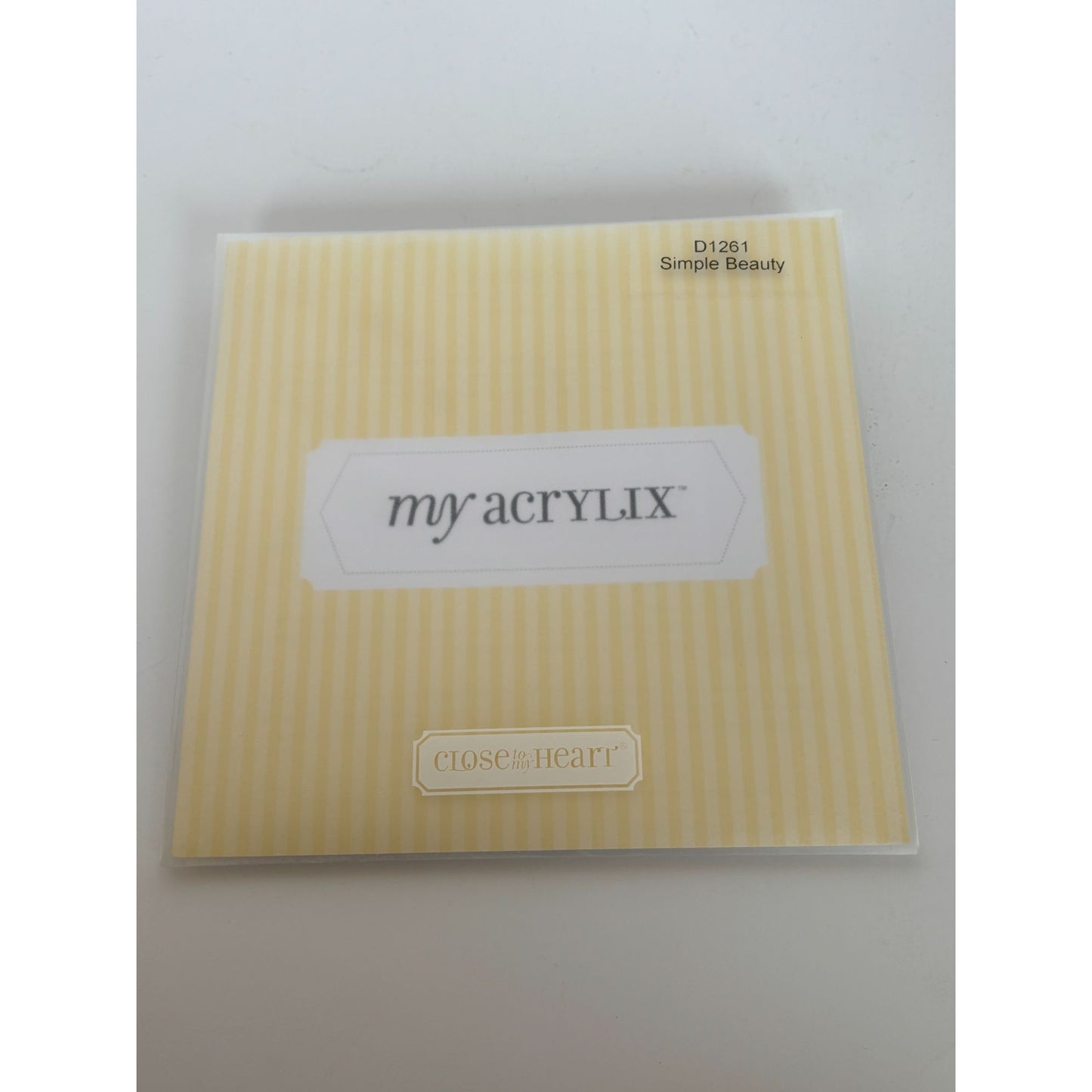 CTMH My Acrylix Acrylic Stamp Set Simple Beauty Happy Mothers Day Butterfly