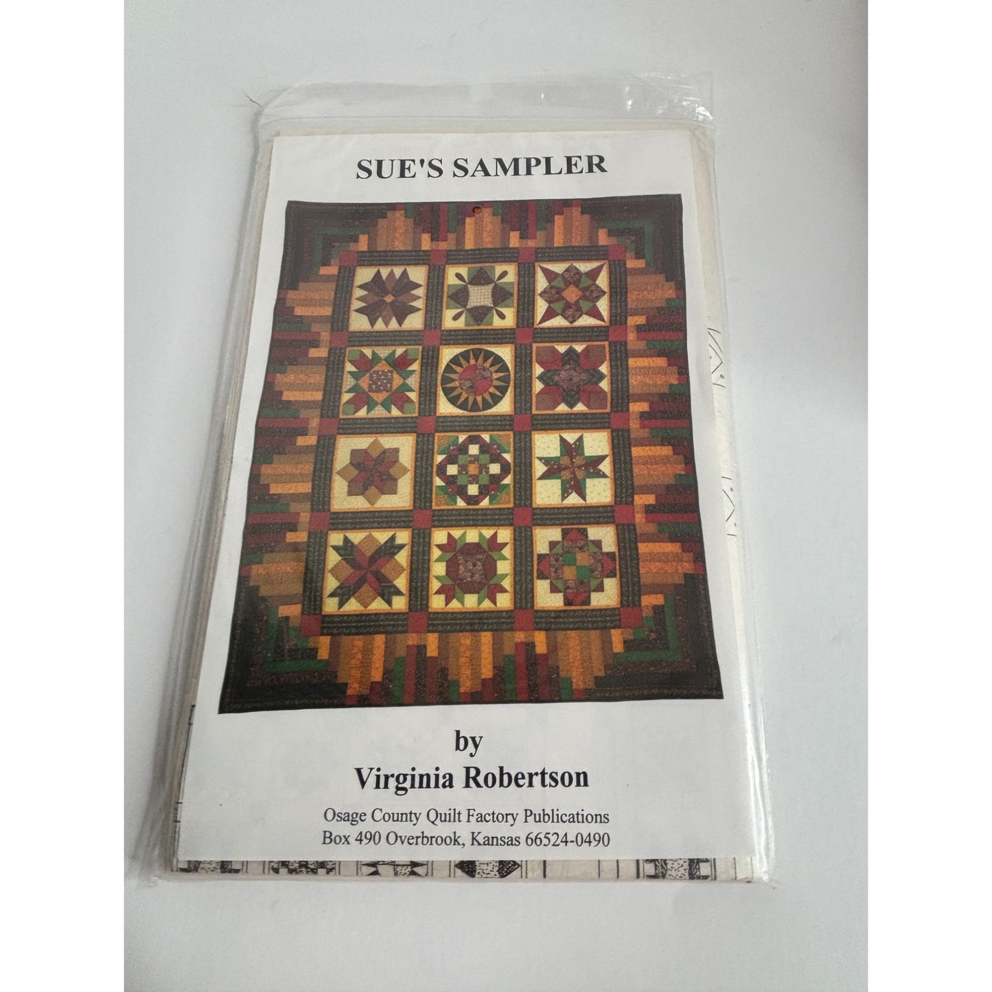 Osage County Quilt Factory Pattern Sues Sampler Country Style Virginia Robertson