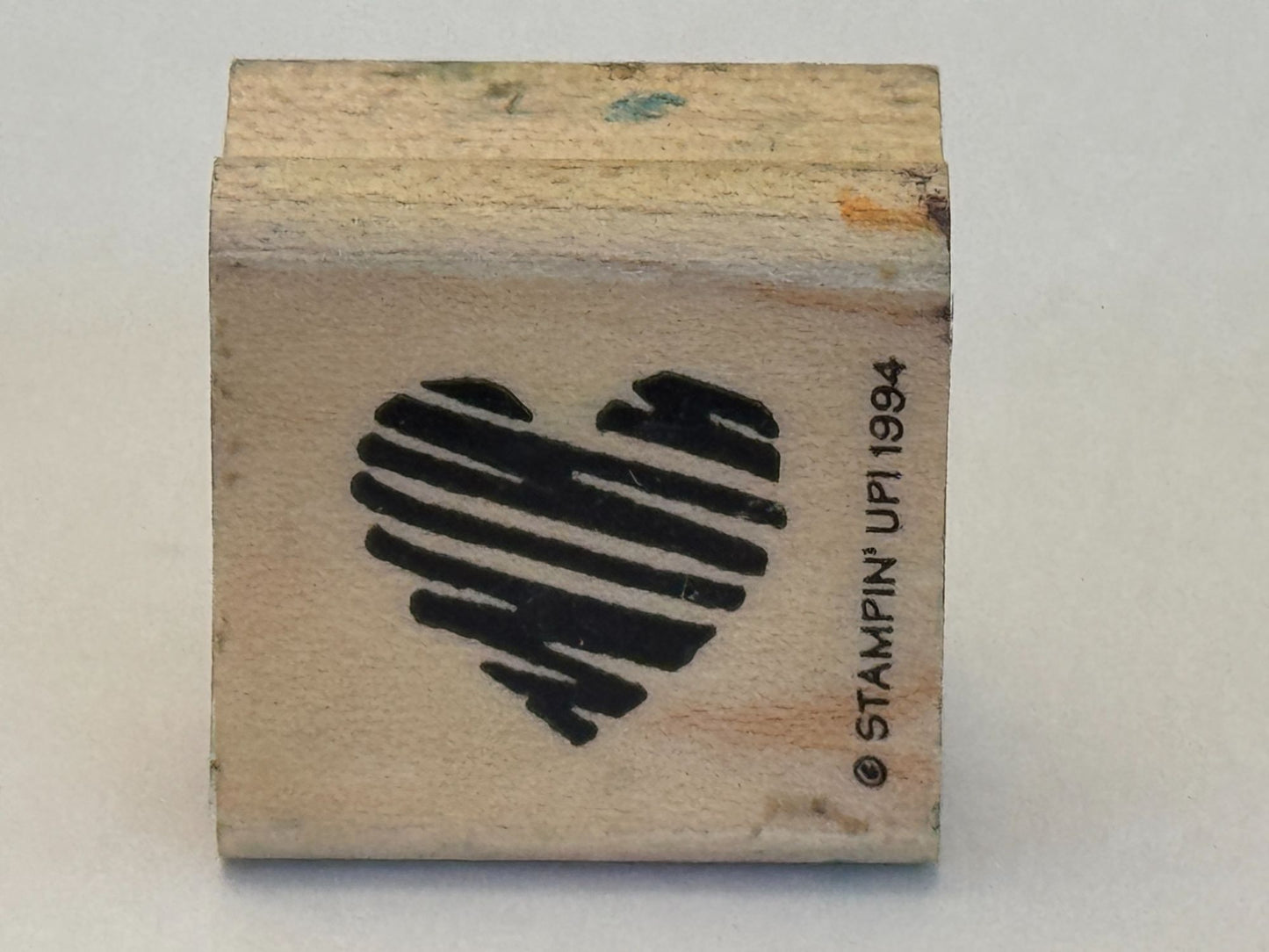 Stampin Up Rubber Stamp Scribble Heart Sketch Anniversary Card Making Valentine