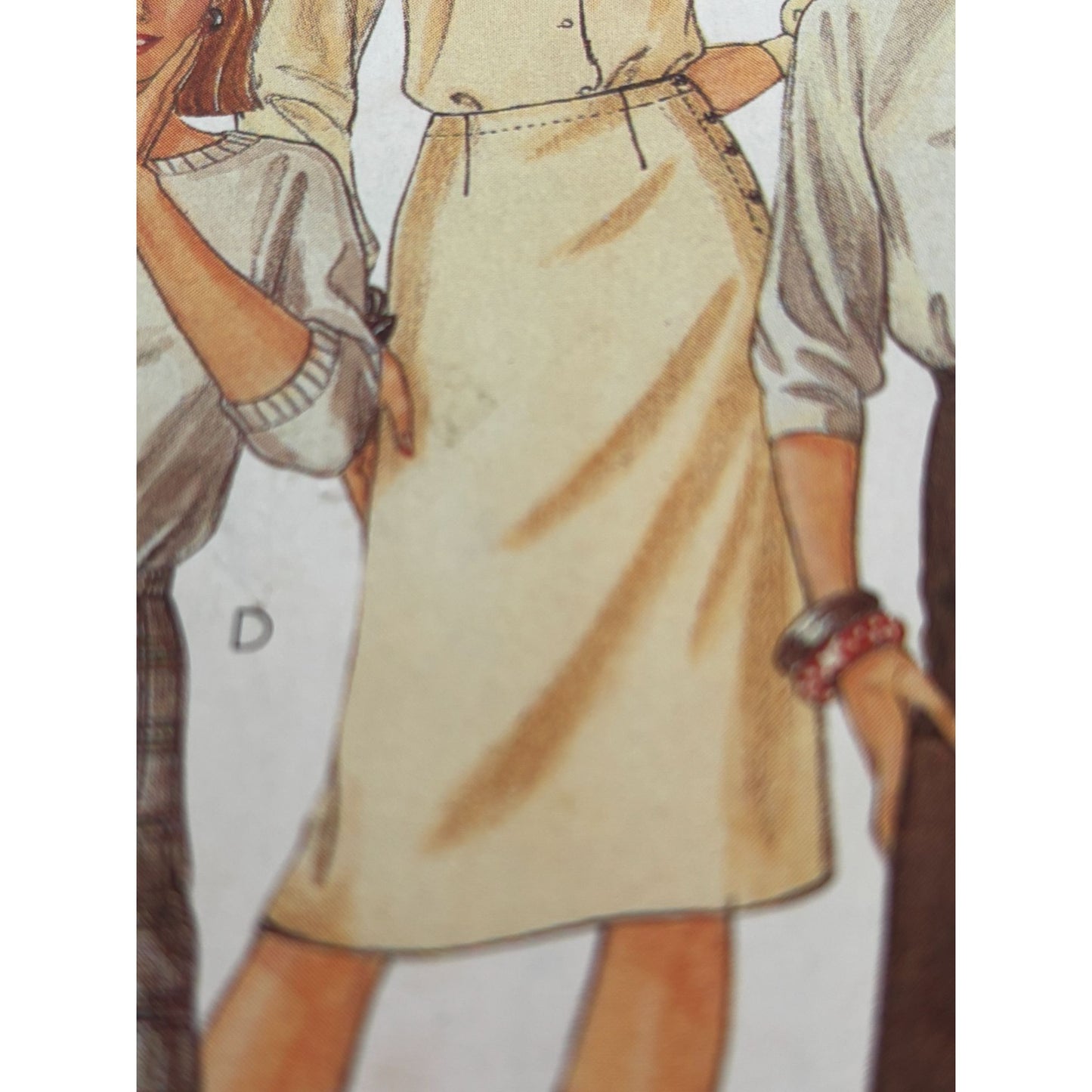McCalls Sewing Pattern 2230 Skirts Size 12 Classic Design Career Work 1980s UC