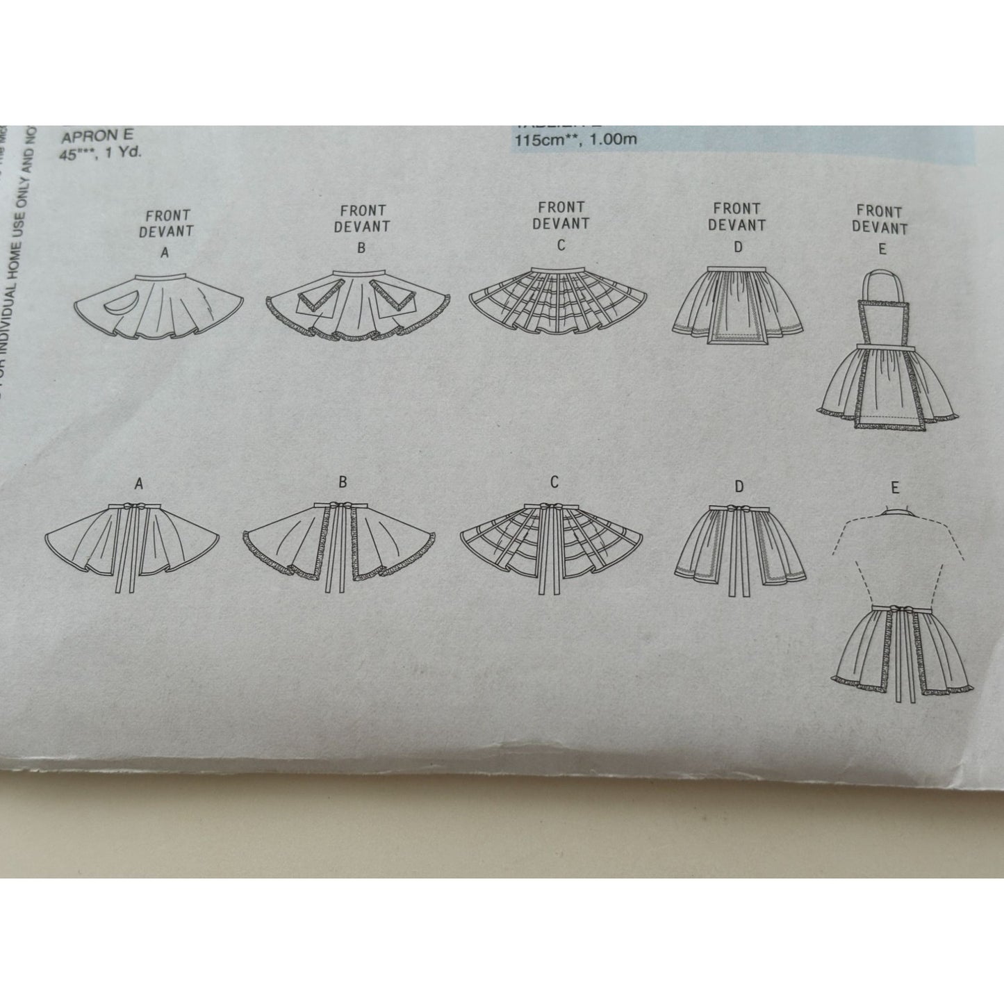 Butterick Sewing Pattern B5579 Retro Apron Pockets Kitchen 6-16 Vintage-Inspired