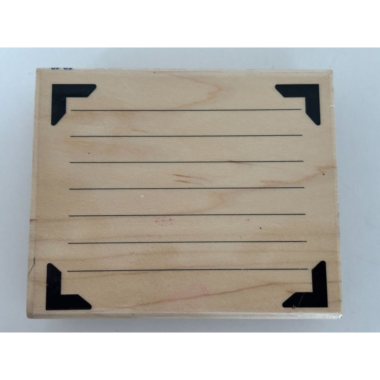 Stampabilities Rubber Stamp Journal with Photo Corners Scrapbook Page Writing Lines Journaling
