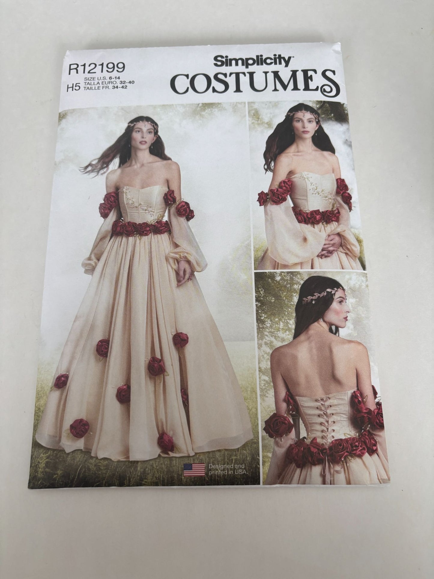 Simplicity Sewing Pattern R12199 Renaissance Costume Dress Historical 6-14 UC