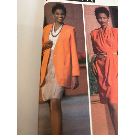 Butterick Sewing Pattern 6157 Career Skirt Suit Jacket Blouse Work Easy 6 8 10