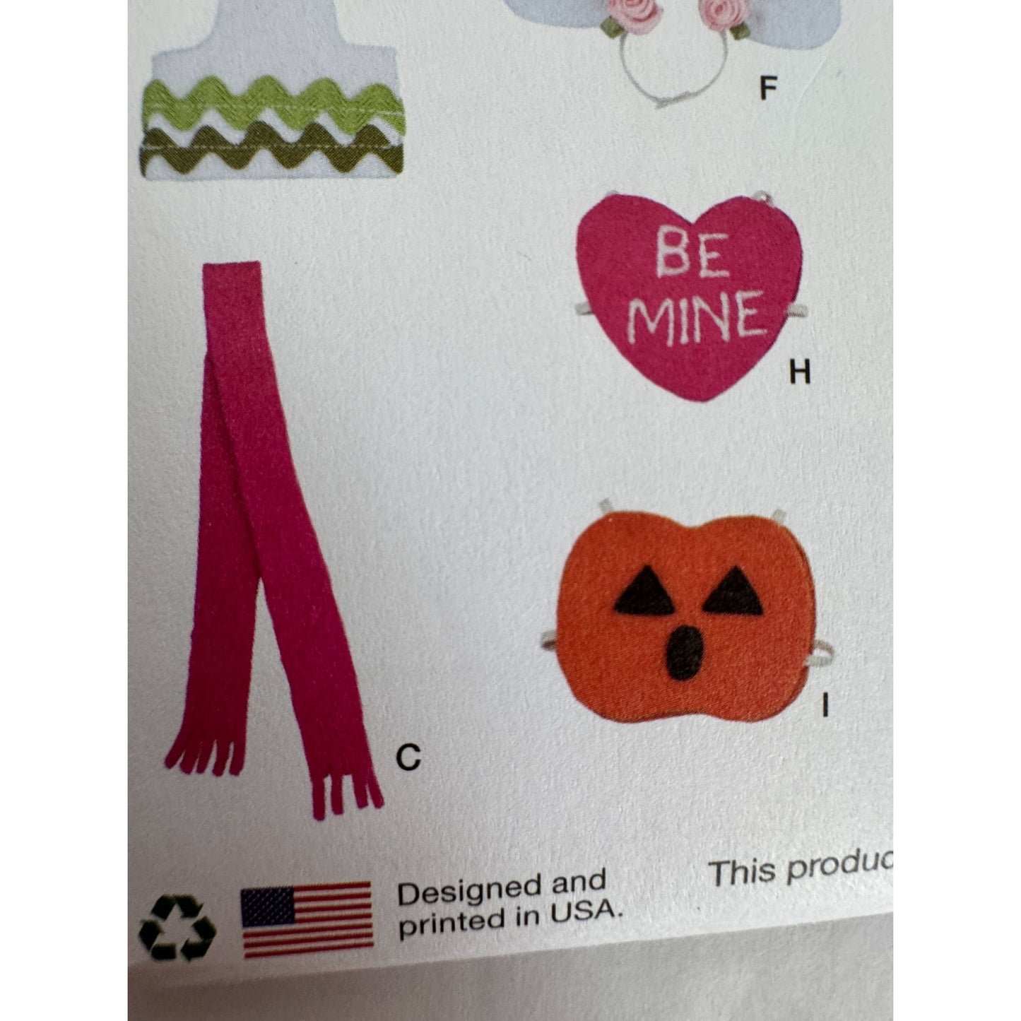 Simplicity Sewing Pattern S9976 Dollhouse Backpack Toy Set Bear Doll House Uncut