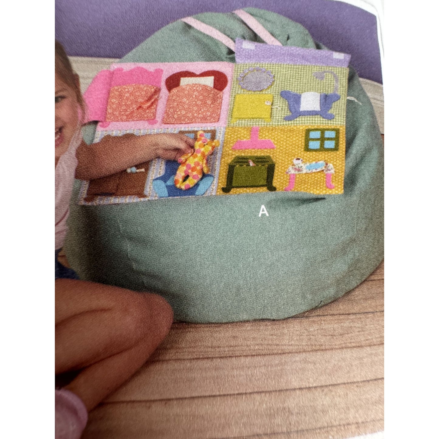 Simplicity Sewing Pattern S9976 Dollhouse Backpack Toy Set Bear Doll House Uncut