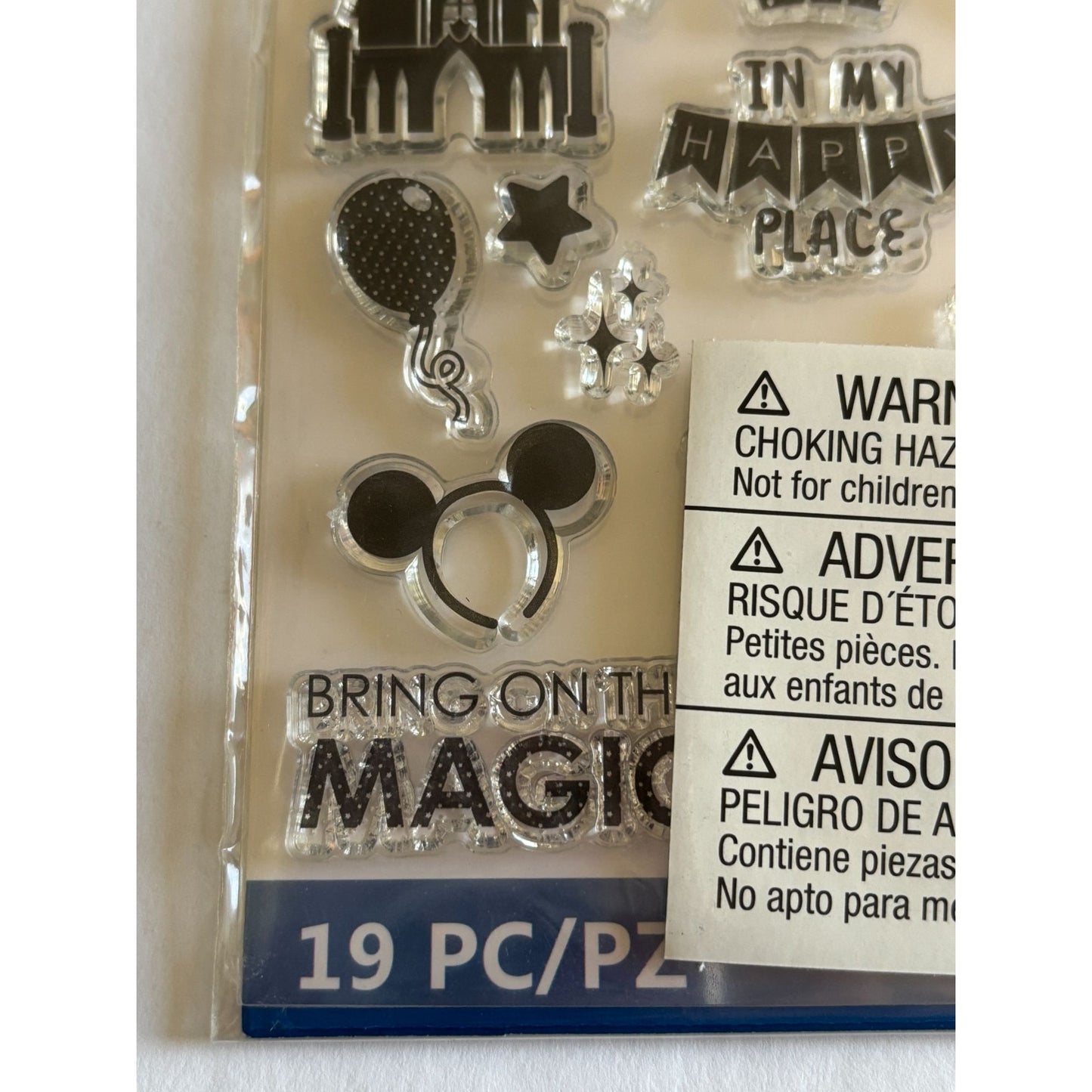EK Success Disney Words Clear Stamps Magical Memories Best Vacation Ever Mickey