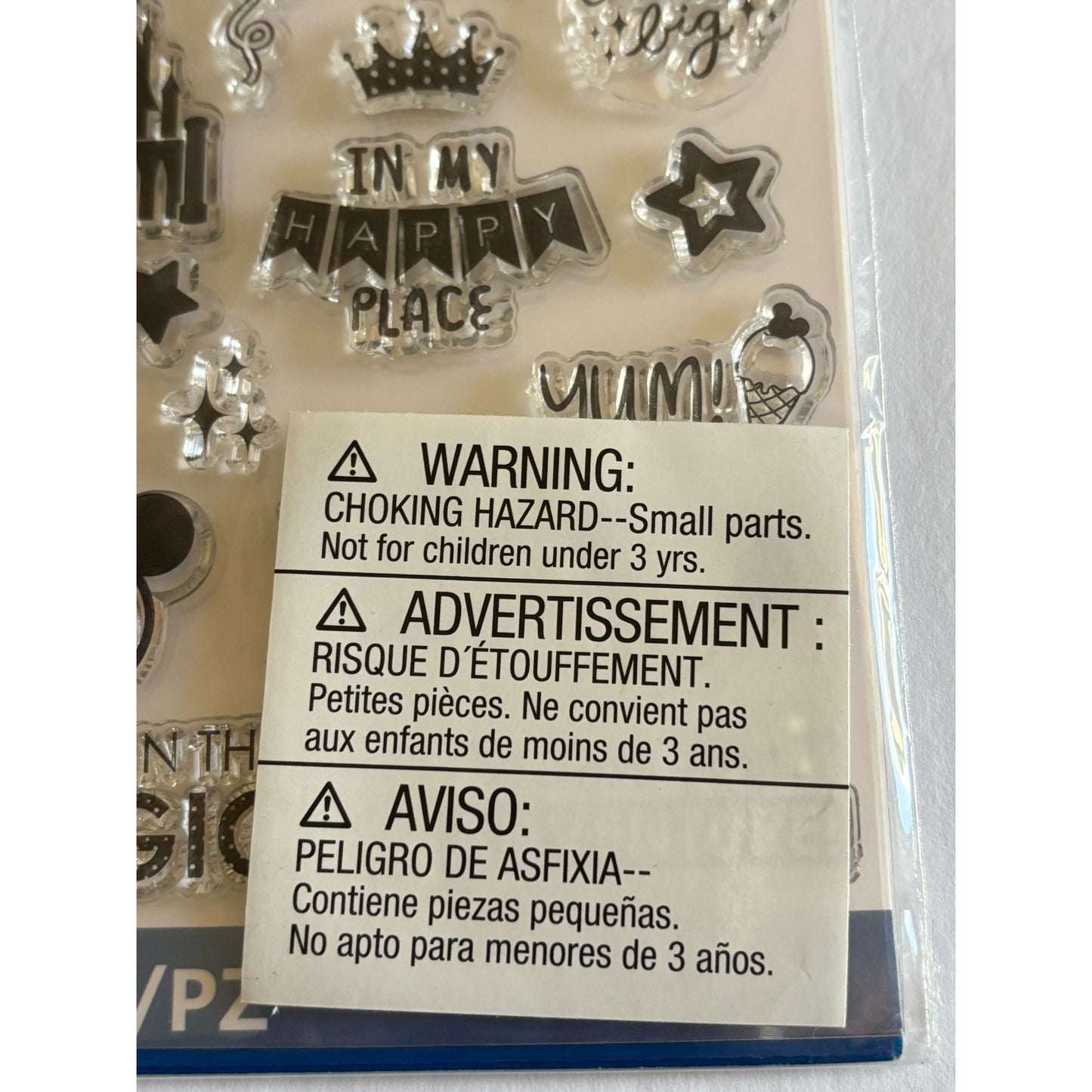 EK Success Disney Words Clear Stamps Magical Memories Best Vacation Ever Mickey