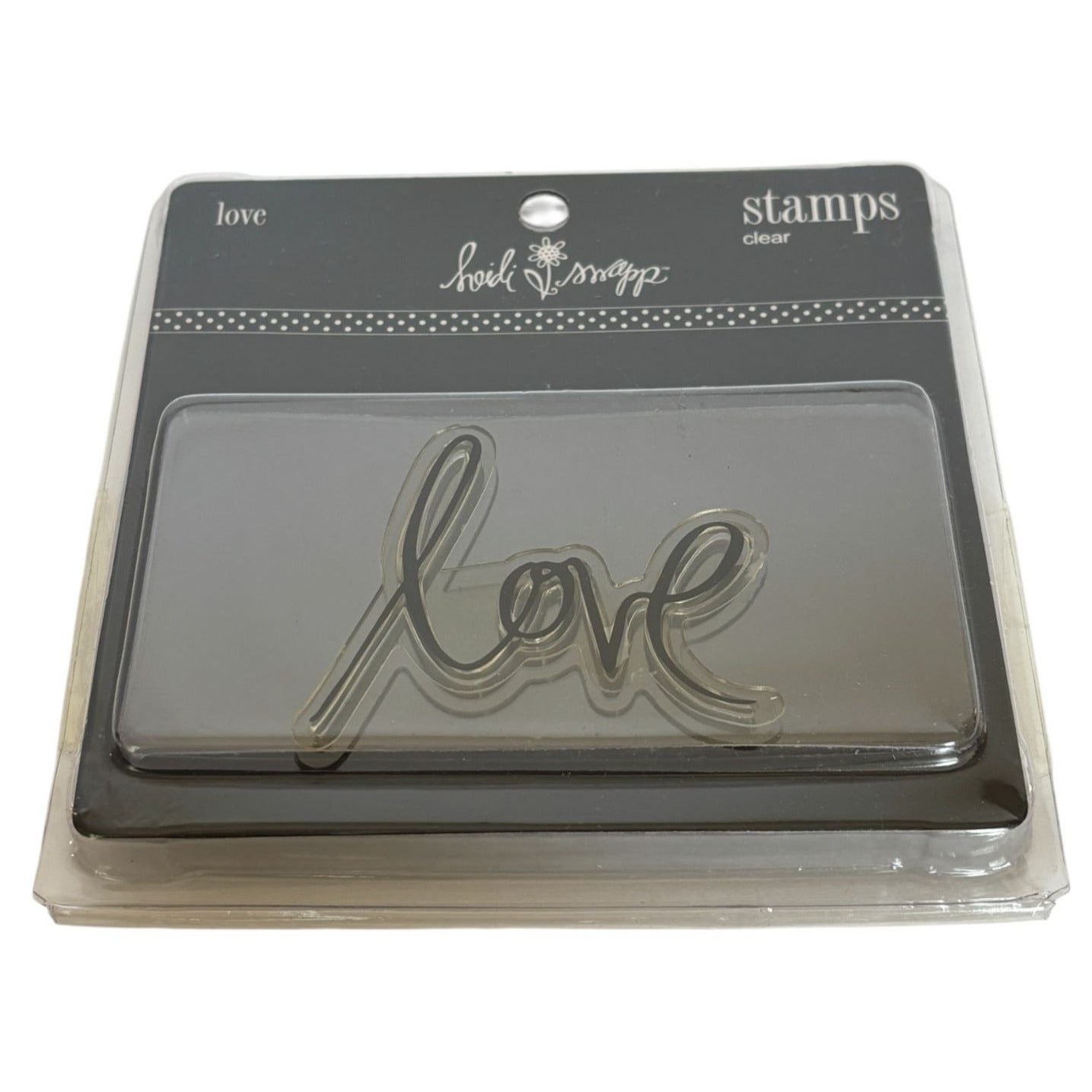 Heidi Swapp Clear Stamp Love Cursive Word Valentines Card Making Paper Crafting