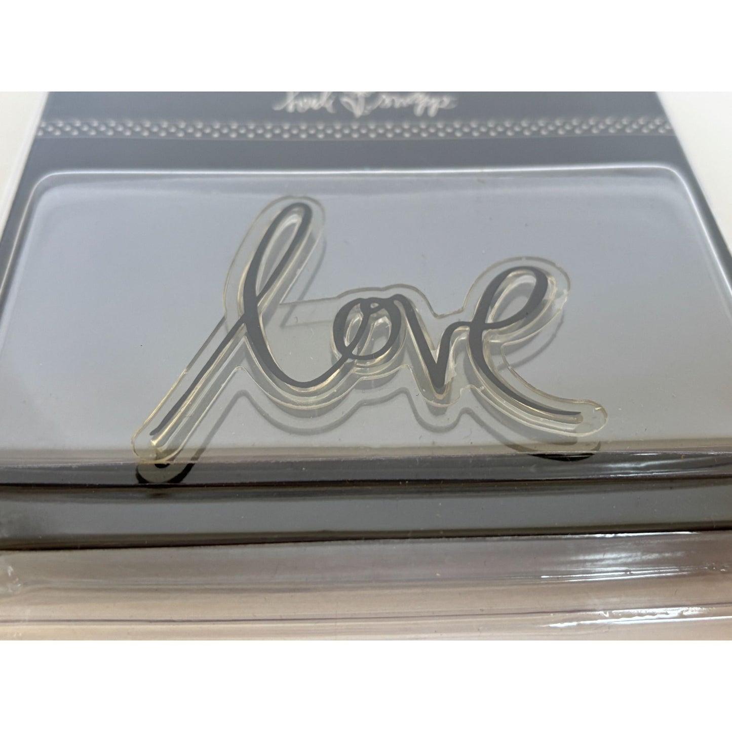 Heidi Swapp Clear Stamp Love Cursive Word Valentines Card Making Paper Crafting