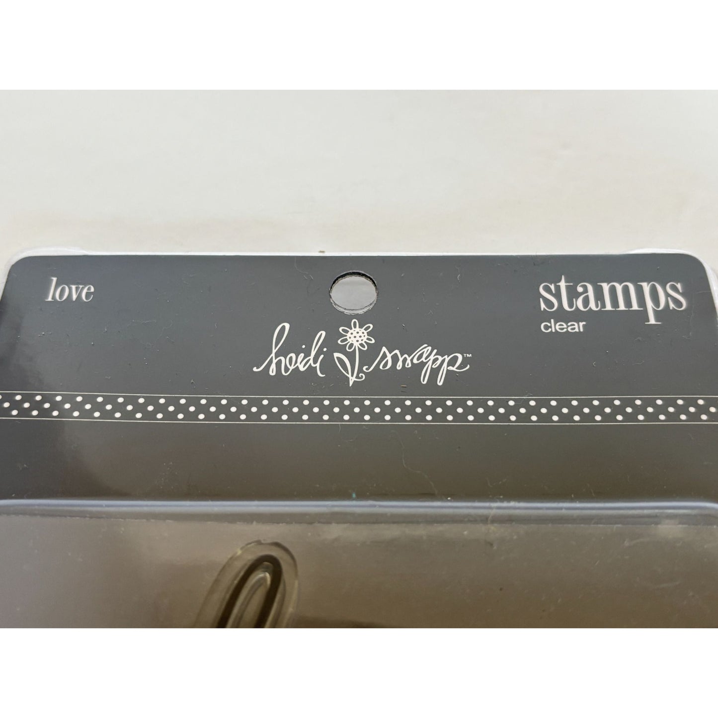 Heidi Swapp Clear Stamp Love Cursive Word Valentines Card Making Paper Crafting