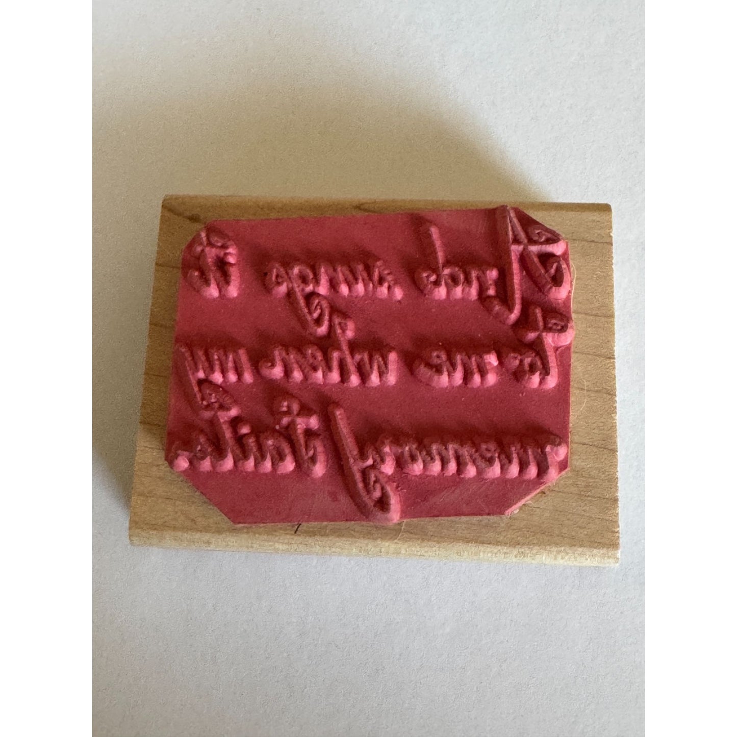 JRL Design Wood Rubber Stamp And Sings It To Me When My Memory Fails Friendship