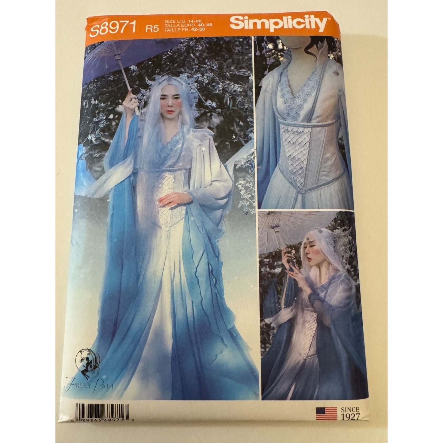 Simplicity Sewing Pattern S8971 Fantasy Fairy Costume Cosplay Corset 14-22 Uncut