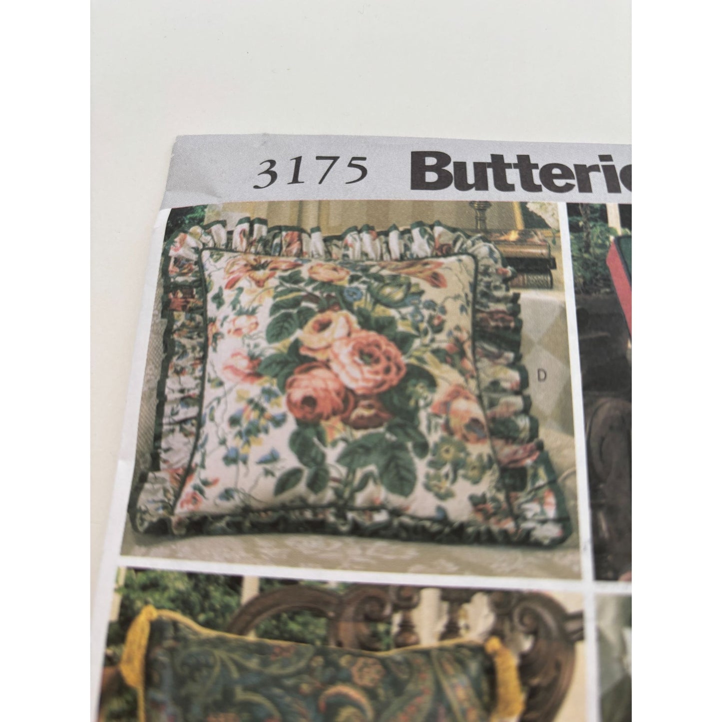 Butterick Sewing Pattern 3175 Waverly Easy to Do Pillows Home Decoration Uncut
