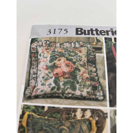 Butterick Sewing Pattern 3175 Waverly Easy to Do Pillows Home Decoration Uncut