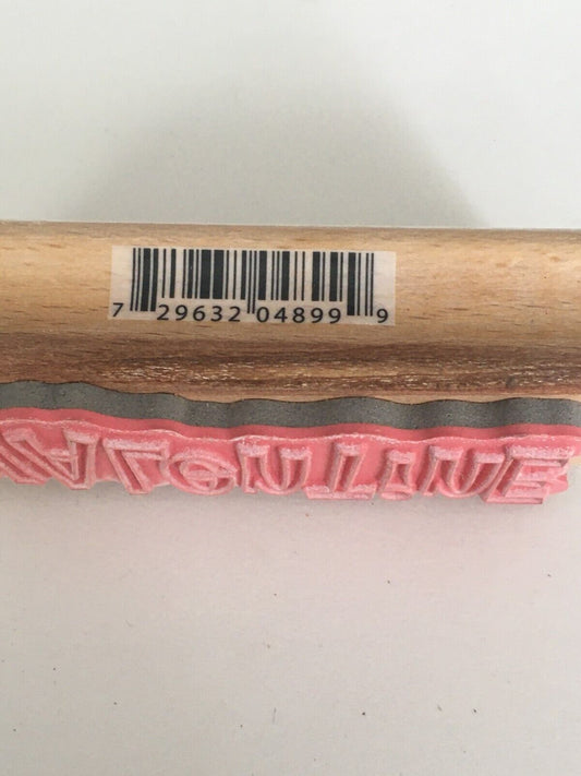 Hampton Valentine Art Rubber Stamp Word Valentines Day Card Making Wood Mounted Craft